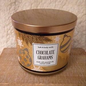 Bath and Body Works Chocolate Grahams 3 Wick Candle